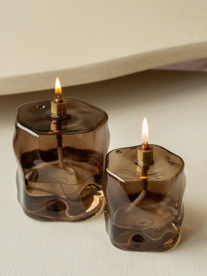 Olielamp | Organisch | Bruin