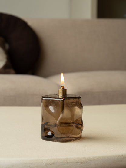 Olielamp | Organisch | Bruin