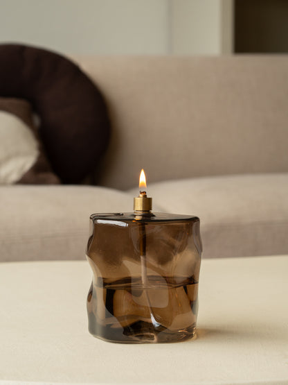 Olielamp | Organisch | Bruin