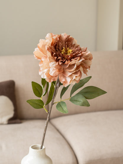 bruine zijden bloemj