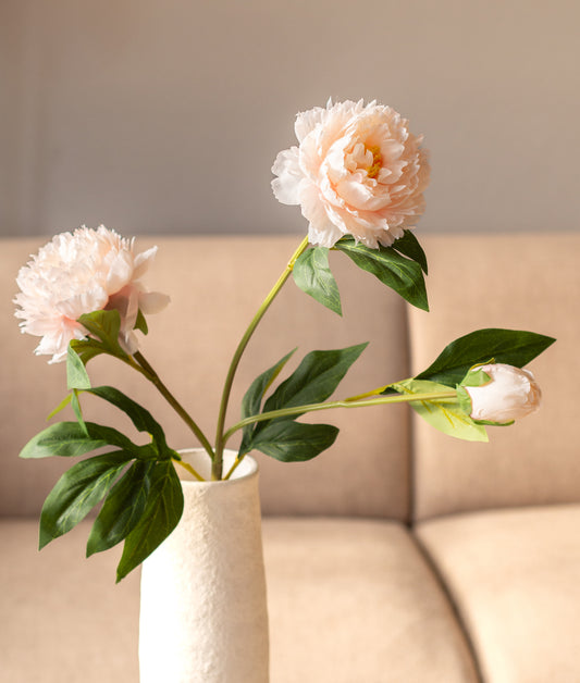 zijden bloem pioen roos