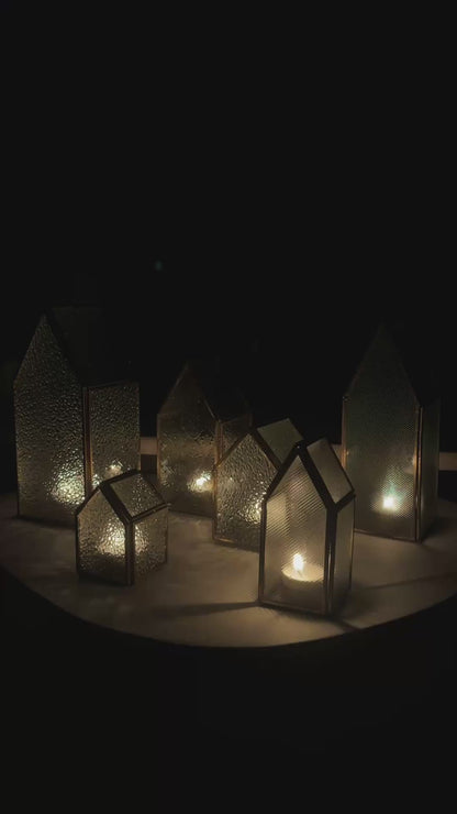 Huisjes | Glas | Goud
