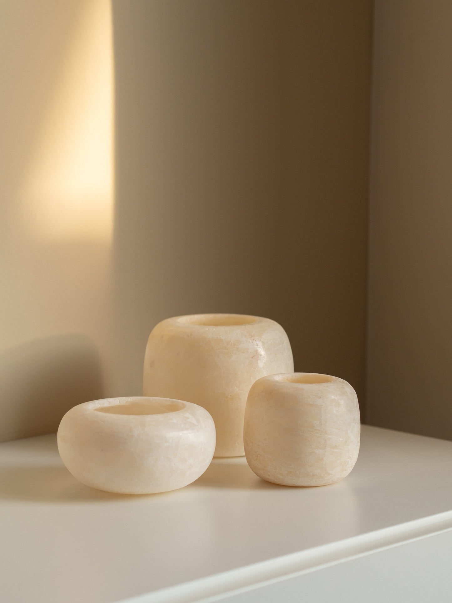 Alabasters | Waxinelichthouders