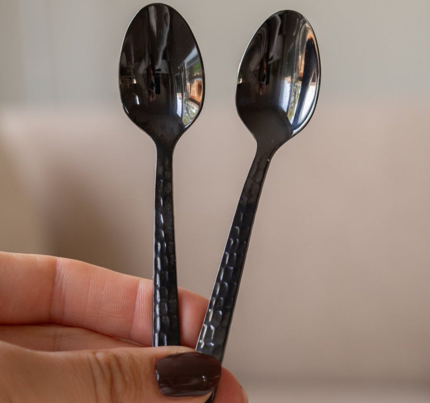 thee lepel rvs zwart