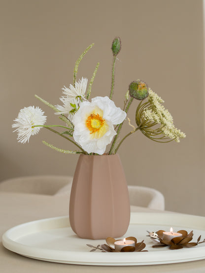 Vaas inclusief bloemen