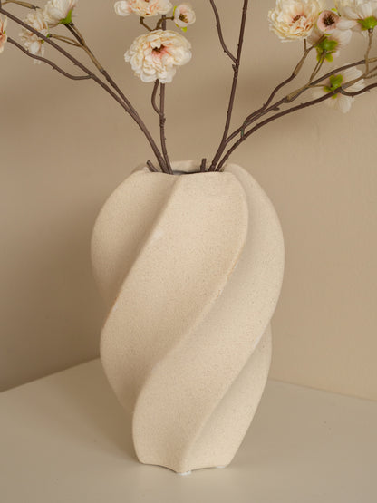 vaas wit swirl Ø15,5x24 cm