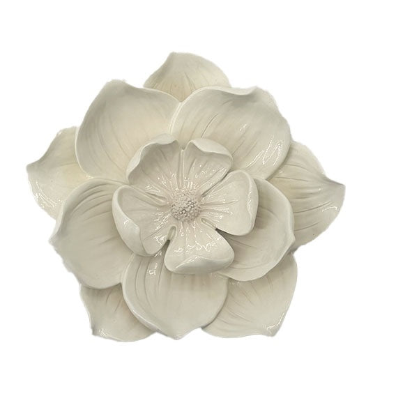 beige bloem voor aan de muur