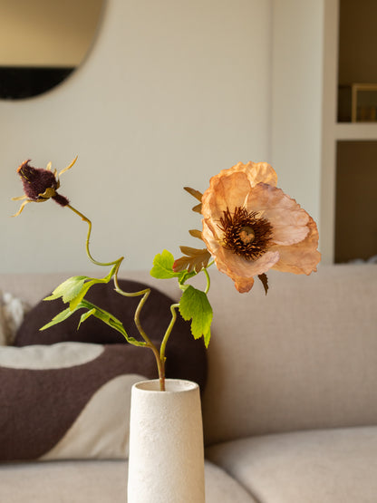 Zijden bloem | Papaver | Bruin