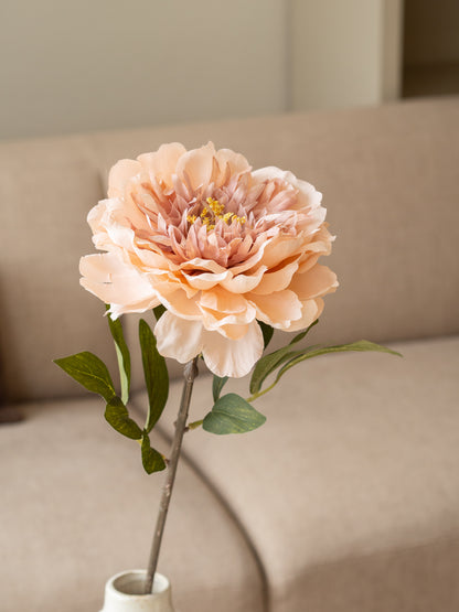 zijden bloem pioen roze 72 cm