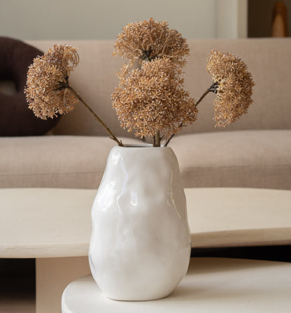 Zijden bloem | Trachelium | Beige/bruin | 65 cm