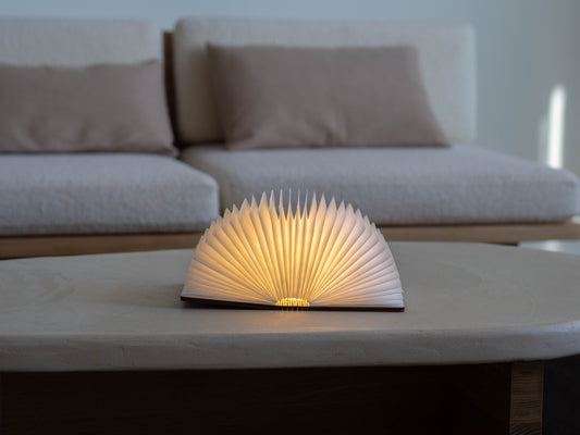 Boek Lamp | Walnoot | M